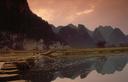 Sunset over the Yi River.